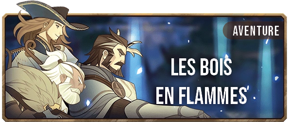 Les bois en flammes - Bannière - AFK ARENA